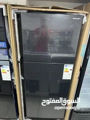  2 ثلاجه شارب اسود او ستانلس 450 ليتر بسعر حرق