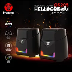  1 FANTECH HELLSCREAM GS205 MOBILE GAMING & RGB MUSIC SPEAKER  سماعات كمبيوتر جيمنق ار جي بي فانتيك