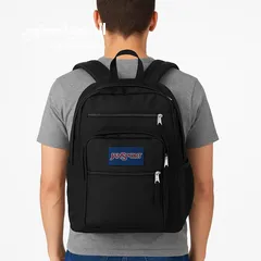  8 حقيبة ظهر JanSport Big Student باللون الأسود - تصميم واسع ومنظم.   JanSport Big Student Backpack