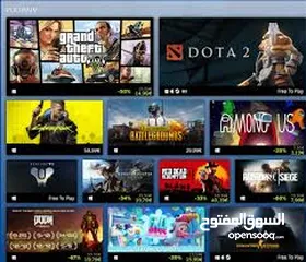  1 حسابات ستيم 100 لعبه اختياري أو 150 لعبه اختياريه.