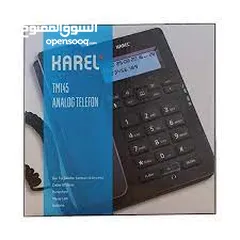  4 تلفون ارضي سلكي مع شاشة عرض وكاشف رقم صناعة تركياKAREL TM145