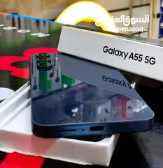  6 مشغل ايام Samsung A55 5G رام 16 جيجا 256 أغراضة والكرتونه الأصلية متوفر توصيل