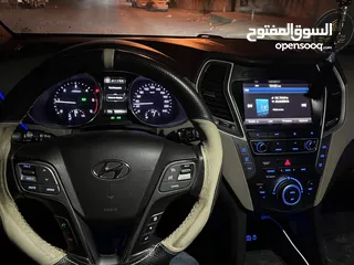  4 هونداي سنتافي ترخيص 2017ون مليون 4*4 عداد قليل دهان شركة فحص نخب نخب بانورامي