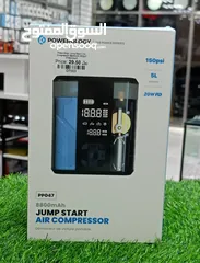  1 POWEROLOGY 8800mAh JUMP START AIR COMPRESSOR