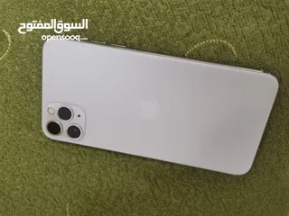  2 آيفون 11 برو ماكس  ذاكره 512  بطاريه 92  نموذج M/A اللون ابيض  مستعمل بحال الوكاله