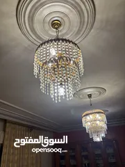  3 ثريات كرستال