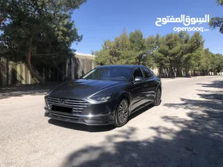  7 هيونداي سوناتا هايبرد 2020 فحص كامل ممشى قليل بحالة الوكالة للبيع بسعر مغري