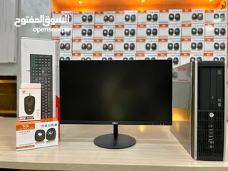  2 أجهزة كمبيوتر كامله بحالة الوكالة i5 مع شاشة جديده