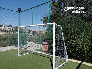  7 هدف ملعب كرة قدم المقاس الخماسي اهلى صنف واعلى جوده بأفضل الأسعار حديد ثقيل ومميز يوجد خدمة توصيل