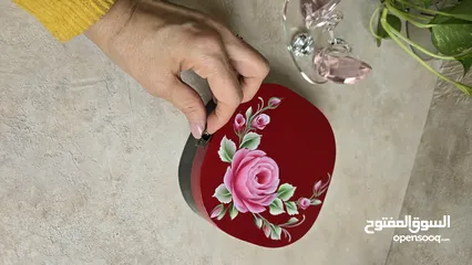  16 Jewelry decorative wood box with hand painting