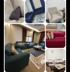  2 كفرات كنب تركي بدون كشكش حجم كبير ضد المي
