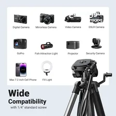  3 ستاند ترايبود احترافي للهواتف والكاميرات  UGREEN TRIPOD FOR CAMERAS AND PHONES