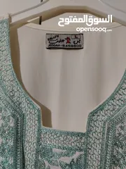  3 قفطان جديد للبيع لون ابيض