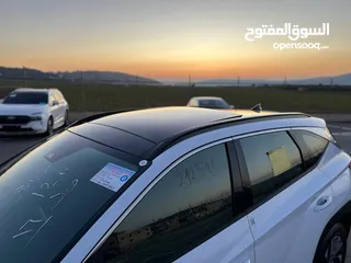 12 هونداي توسان 2023/ فل الفل فتحة سقف بانوراما  2x4 ///240Hp بنزين + كهرباء  ( Haybrid) 1600cc