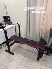  1 كرسي لرفع الاثقال شبه جديد