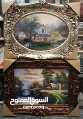  27 براويز وتعليقات وحائط بأقل الاسعار لوحات رسم مرايا غرف سفرة وصالونات وجلوس وأدوات المنزلية يدويا