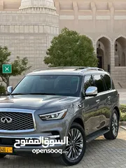  6 إنفينيتي QX80 2019  فول مواصفات بنظافة مميزة