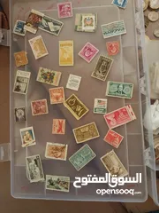  8 عملة ورقية و معدنية و مجموعة طوابع