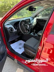  5 هونداي كونا  2021 أحمر  داخل  اسود