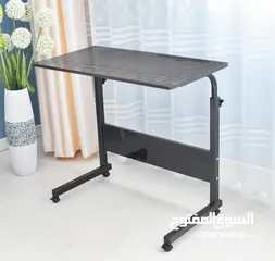  2 حامل كمبيوتر محمول متحرك مع فرامل قابلة لضبط الإرتفاع 80*40