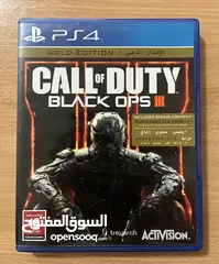 1 لعبة بلايستيشن ( Call of Duty :Black Ops 3)