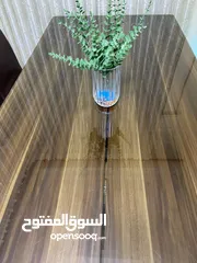  4 طاولة سفرة خشب زان