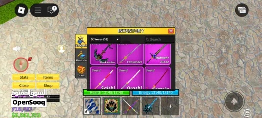  16 حساب روبلوكس ماب بلوكس فروت (Blox fruits)