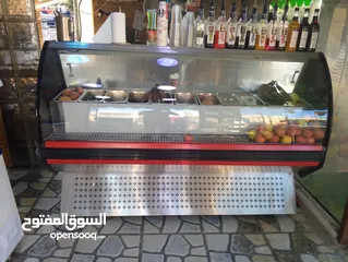  1 ثلاجة عرض سلطات و فواكة  جيز أريستون الإيطالي كهرباء