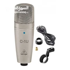  2 ميكرفون Behringer C-1U Professional Large-Diaphragm Studio Condenser USB Microphone