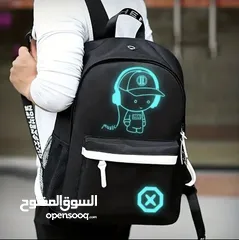  4 Luminous Backpack, Men's Fashion Trendy Backpack.