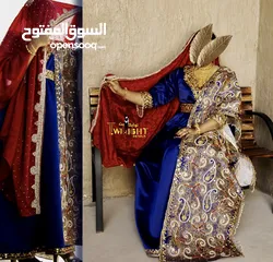  2 فستان بحريني فخم كل الشغل اللي عليه باليد عمل