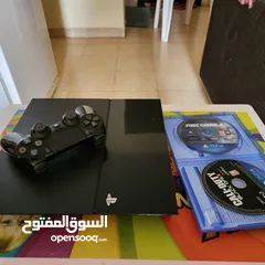  2 PS4 with controller CD and small LED tv