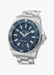  2 Original Gucci Dive 136203 Blue Silver-Tone Men’s Watch