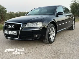  5 اوديA8L محرك كواترو فل كامل فحص كامل لارج ممشى قليل تم تخفيض اسعر  بسعر مغري