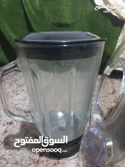  2 عجانة 7 لتر مع خلاط زجاج ومفرومة لحمة  استعمال بسيط جدا