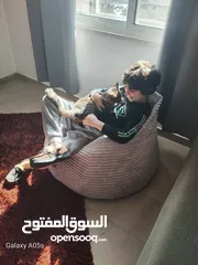  4 بفات beanbags  لالعاب البلايستيشن والقراءة وتكملة اعمال الكمبيوتر