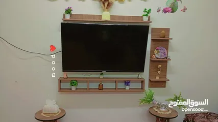  21 رف شاشة التلفزيون خشب لامنيت مميز