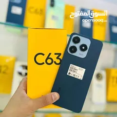 1 جهاز جديد بالكرتونة Relmi C63 رام 12 جيجا 128 مكفول سنة ونص متوفر توصيل