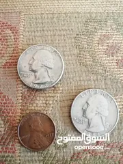  13 عملات قديمة للبيع اردني امريكي بريطاني ألماني عراقي خليجي يوجد قطع نوادر ومميزة