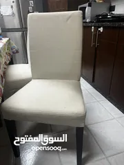  2 طاولة مطبخ خشب مع اربع كراسي