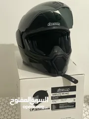  2 ICON Full face helmet glossy black