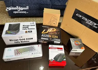  5 بيسي للبيع كامل مع شاشه و كيس و ماوس و كيبورد و ماوس باد و سماعات استخدام قليل ب سعر حرق