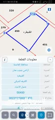  9 للبيع قطعة أرض 4.4 دونم شارعين القنيطره الكتيفه الشرقي