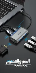  3 تحويلة  Type-C Docking station (6-in-1)