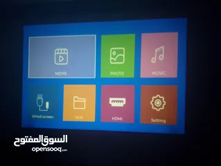  5 شاشه  بروجكتور شاشه للافلام و المسلسلات والمباريات projector