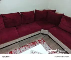  4 طقم كورنر مستعمل خشب سويد