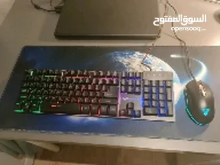  2 Mt-k930 keyboard with x5s Zeus mouse with space mouse pad