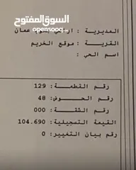  1 ارض للبيع في الخريم