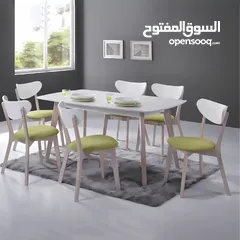  6 عروض على الأطقم (طاولة + كراسي ) باسعار ابتداء من 89دينار فقط لا غير!!