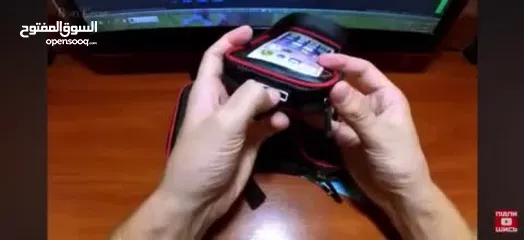  5 Bicycle bag mobile holder حقيبة الدراجة مع حاملة للهاتف